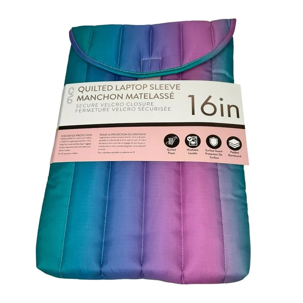 CYLO Quilted Laptop Sleeve Padded Case